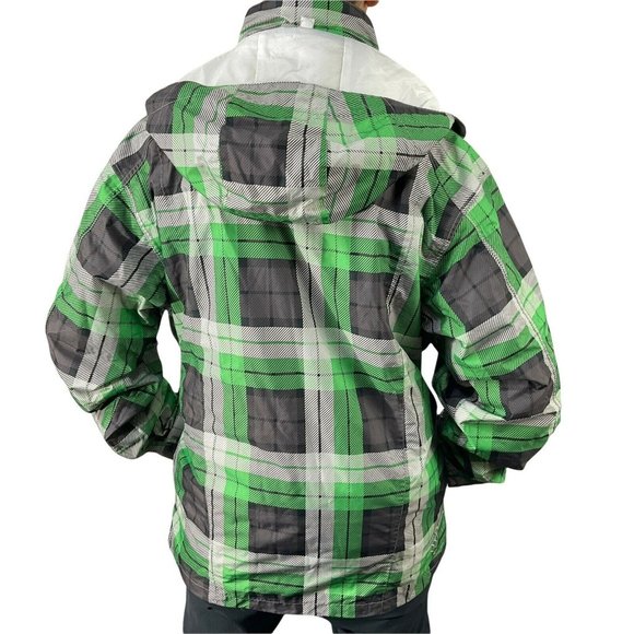 Special Blend Coat Mens Sz M Snowboard Ski 10K Cirrus Green Plaid Functional - Picture 3 of 10